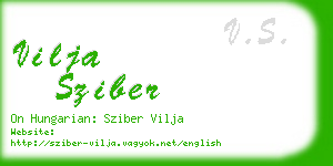 vilja sziber business card